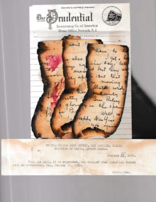Click to view full size image
==============
Letter Addressed to R. M. Thomas
THIS HAS BEEN RETURNED TO FAMILY
Burned Letter Addressed to R. M. Thomas from Plane Crash.
Letter Addressed to R. M. Thomas
THIS HAS BEEN RETURNED TO FAMILY
Burned Letter Addressed to R. M. Thomas from Plane Crash.