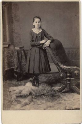 Click to view full size image
==============
Florence Ellen Burr
THIS HAS BEEN RETURNED TO FAMILY
This Cabinet Card Photo is of "Ellen F. Burr"
Taken 1887/1888
The Photographers name is "E. P. Libby", La Harpe, Illinois
NOTE: This is Florence Ellen (Ellen F.) Burr who was the daughter of Jarvis N Burr. She went by Ella / Ellen in census records. That is why the Cabinet Card Photo is labeled Ellen F. Burr.
Florence Ellen Burr
THIS HAS BEEN RETURNED TO FAMILY
This Cabinet Card Photo is of "Ellen F. Burr"
Taken 1887/1888
The Photographers name is "E. P. Libby", La Harpe, Illinois
NOTE: This is Florence Ellen (Ellen F.) Burr who was the daughter of Jarvis N Burr. She went by Ella / Ellen in census records. That is why the Cabinet Card Photo is labeled Ellen F. Burr.