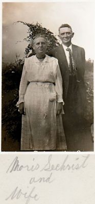 Click to view full size image
==============
Morris Sechrist & Wife
THIS HAS BEEN RETURNED TO FAMILY
This Photo States: "Moris Sechrist & Wife"
Morris Sechrist & Wife
THIS HAS BEEN RETURNED TO FAMILY
This Photo States: "Moris Sechrist & Wife"
