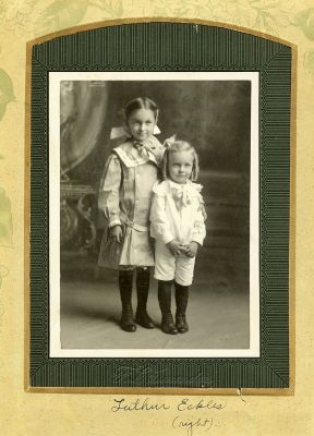 Luther Eckles (Right) & Unidentified
This Cabinet Card Photo was Donated by a Anonymous Donor.
This Cabinet Card Photo States: "Luther Eckles (Right)"
