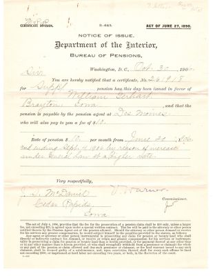 Click to view full size image
==============
William McClary Gerhart
THIS HAS BEEN RETURNED TO FAMILY
This was Donated by Mary Muhlford
William McClary Gerhart Civil War Pension Document
William McClary Gerhart
THIS HAS BEEN RETURNED TO FAMILY
This was Donated by Mary Muhlford
William McClary Gerhart Civil War Pension Document