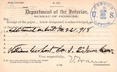 William McClary Gerhart

THIS HAS BEEN RETURNED TO FAMILY

This was Donated by Mary Muhlford

William McClary Gerhart Civil War Pension Document
