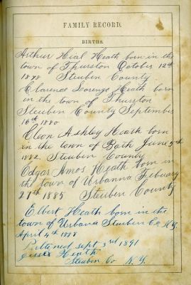Williston Barnum Heath Family Bible

This Album was Shared by a Anonymous Member.

Heath Births
