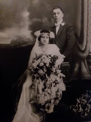 Click to view full size image
==============
Giovanni Amoriello & Mary Cozzone Amoriello
This Photo was Shared by Amanda Pereira.
This Photo is of Giovanni Amoriello & Mary Cozzone Amoriello. This is their Wedding Photo Dated 1920.
Giovanni Amoriello & Mary Cozzone Amoriello
This Photo was Shared by Amanda Pereira.
This Photo is of Giovanni Amoriello & Mary Cozzone Amoriello. This is their Wedding Photo Dated 1920.