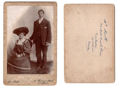 Mr. Nevitt

This Cabinet Card Photo states: " Mr. Nevitt, 74 Mill Brook Lane, Eccleston, St Helens, Lanc."

NOTE: The location is Lancashire County, England.

The Photographers name is "Taylor", St. Helens, Lancashire County, England
