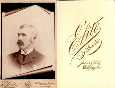 Click to view full size image
==============
Unidentified
Unidentified Cabinet Card Photo.
The Photographers name is "Elite Studio", Chicago, Illinois.
Unidentified
Unidentified Cabinet Card Photo.
The Photographers name is "Elite Studio", Chicago, Illinois.