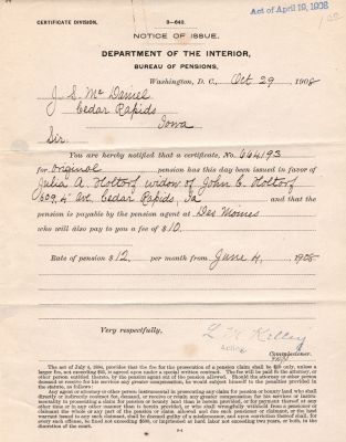 Click to view full size image
==============
John C. Holtorf
This was Donated by Mary Muhlford
Civil War Document for John C. Holtorf
John C. Holtorf
This was Donated by Mary Muhlford
Civil War Document for John C. Holtorf