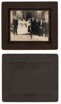 Click to view full size image
==============
Harry E. Walborn & Minnie Alice Yocum Walborn Wedding
This was Donated by Bev Nohr
This photo mounted on board states: "Harry & Minnie Walborn"
Harry E. Walborn & Minnie Alice Yocum Walborn Wedding
This was Donated by Bev Nohr
This photo mounted on board states: "Harry & Minnie Walborn"