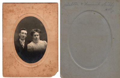 Click to view full size image
==============
Charles Walter Gibbs & Hannah C. Johnson Gibbs
THIS HAS BEEN RETURNED TO FAMILY
This was Donated by Kathy Londo Barnes.
This photo mounted on board states: "Walter & Hannah Gibbs"
The Photographers name is "Statham", Weedsport, New York
Charles Walter Gibbs & Hannah C. Johnson Gibbs
THIS HAS BEEN RETURNED TO FAMILY
This was Donated by Kathy Londo Barnes.
This photo mounted on board states: "Walter & Hannah Gibbs"
The Photographers name is "Statham", Weedsport, New York