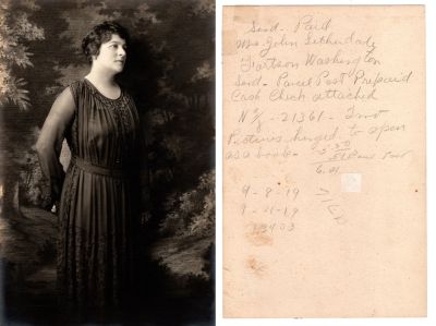 Click to view full size image
==============
Florence Ormsby Letherdale
This was Donated by Cheryl Webber/The Terry Girls Genealogy
This photo states: "Mrs. John Letherdale, Fortson, Washington
See back for further description
Florence Ormsby Letherdale
This was Donated by Cheryl Webber/The Terry Girls Genealogy
This photo states: "Mrs. John Letherdale, Fortson, Washington
See back for further description
