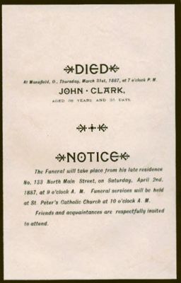 Click to view full size image
==============
John Clark Bible
THIS HAS BEEN RETURNED TO FAMILY
John Clark Memorial (1829-1887).
John Clark Bible
THIS HAS BEEN RETURNED TO FAMILY
John Clark Memorial (1829-1887).