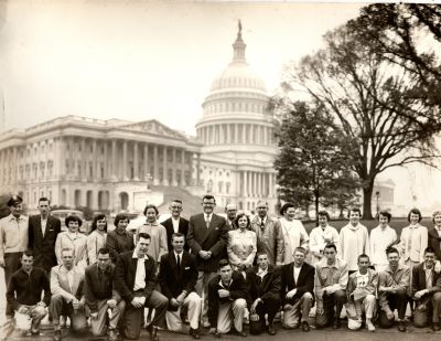 Click to view full size image
==============
Senior Trip Washington D.C., 1955
The Front of this Bigger Panoramic States: "Redkey" & Prairie High Schools, Washington D. C. April 1955. Via Miller Tours"
NOTE: The Panoramic is damaged on the right side and has been cropped.
Senior Trip Washington D.C., 1955
The Front of this Bigger Panoramic States: "Redkey" & Prairie High Schools, Washington D. C. April 1955. Via Miller Tours"
NOTE: The Panoramic is damaged on the right side and has been cropped.