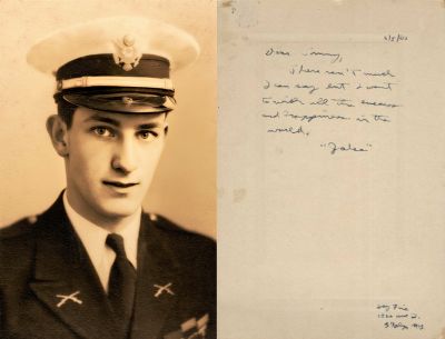 Click to view full size image
==============
"Jake"
This is a Military Photo from the 1943 Graduating Class of Peekskill Military Academy of Peekskill, New York.
I have 10 Graduating Photos. They are all addressed to a person named "Tom". This photo was signed by a officer named "Jake".
"Jake"
This is a Military Photo from the 1943 Graduating Class of Peekskill Military Academy of Peekskill, New York.
I have 10 Graduating Photos. They are all addressed to a person named "Tom". This photo was signed by a officer named "Jake".