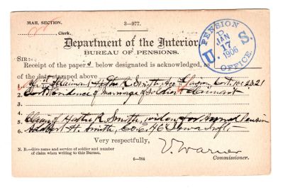 Adelbert H. Smith

This was Donated by Mary Muhlford

Civil War Document for Adelbert H. Smith
