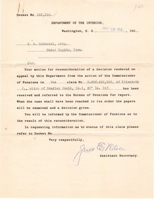 Click to view full size image
==============
Bradley Foulk
THIS HAS BEEN RETURNED TO FAMILY
This was Donated by Mary Muhlford
Civil War Document for Bradley Foulk
Bradley Foulk
THIS HAS BEEN RETURNED TO FAMILY
This was Donated by Mary Muhlford
Civil War Document for Bradley Foulk