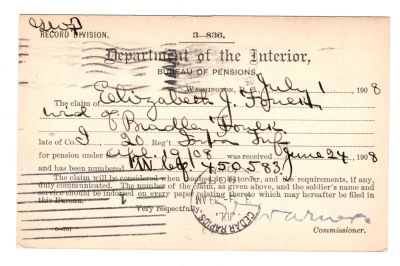 Click to view full size image
==============
Bradley Foulk
THIS HAS BEEN RETURNED TO FAMILY
This was Donated by Mary Muhlford
Civil War Document for Bradley Foulk
Bradley Foulk
THIS HAS BEEN RETURNED TO FAMILY
This was Donated by Mary Muhlford
Civil War Document for Bradley Foulk