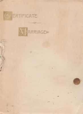 Willia A. Rayner & Ida Susan Englebert Rayner

THIS ALBUM HAS BEEN SENT TO JANET ORDWAY TO BE DONATED TO TRI-COUNTY HISTORY.

Cover to Marriage Book for Willis A. Rayner & Ida Susan Englebert Rayner.
