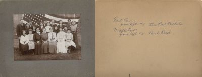Click to view full size image
==============
Los Reed Nichols & Paul Reed
This is a early 1900's photo mounted on board of a school in
Sullivan, Ashland, Ohio.
The back of the photo mounted on board has the names Lois Reed Nichols and Paul Reed. I am assuming they are brother and sister.
The School itself is unidentified
NOTE: The original is Blurry
Los Reed Nichols & Paul Reed
This is a early 1900's photo mounted on board of a school in
Sullivan, Ashland, Ohio.
The back of the photo mounted on board has the names Lois Reed Nichols and Paul Reed. I am assuming they are brother and sister.
The School itself is unidentified
NOTE: The original is Blurry