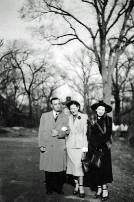Rita (Center) & Unidentified

THIS HAS BEEN DONATED TO THE FILM ARCHIVE, (THE NATIONAL ARCHIVES OF ESTONIA)

Reverse side is signed by "Rita, New York, 18 May 1950". Note: Rita (lady at center) can be found in other photos within this album. Apparently, she was able to eventually go to New York. It's unclear as to whether Rita was a refugee or one of the camp employees (or both). The other two people in the photo aren't identified.


