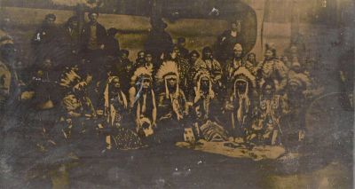 Commemorative Day, 1914
THIS HAS BEEN DONATED TO THE TULALIP TRIBE FOR THEIR MUSEUM.

This Glass Negative is Actually a Glass Negative from Indian Commemorative Day in 1914. Indian Commemorative Day was Celebrated on the 22 of January and Every year since on January 22nd. This Glass Negative was The Yakima Nation Tribal Leaders with the Tulalip Tribal Leaders in the Tulalip Long House in Tulalip Washington. The Tulalip Long House was also built in 1914. 
This was Donated by Elaine Swan.
