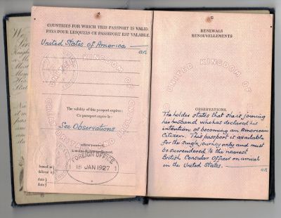 Mary Ann (Martin) Crothers Passport

This passport was Shared by Cheryl Webber.

Mary Ann (Martin) Crothers passport.
