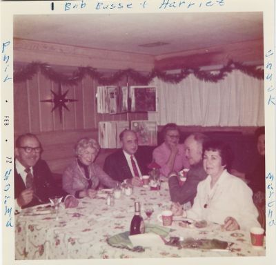Click to view full size image
==============
Bob Busse, Harriet, Chuck, Martha, Norma & Phil
This was Donated by Lois B. Hansen.
This Photo States: "Bob Busse & Harriet, Chuck, Martha, Norma and Phil".
Photo Taken February 1972.
Bob Busse, Harriet, Chuck, Martha, Norma & Phil
This was Donated by Lois B. Hansen.
This Photo States: "Bob Busse & Harriet, Chuck, Martha, Norma and Phil".
Photo Taken February 1972.