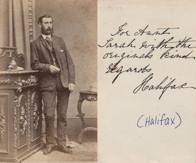 Click to view full size image
==============
Edwin "Halifax" Appleyard
This has been shared
This CdV Photograph States: "For Aunt Sarah with the originals kind, Regards, Halifax.
Edwin Halifax Appleyard b. 12 July 1855 in Northfield, Illinois d. 27 Sep 1925 in Oak Park, Illinois, son of Richard & Hannah (Woodworth) Appleyard, both of whom immigrated in 1845 from Halifax, West Yorkshire, England.
Edwin "Halifax" Appleyard
This has been shared
This CdV Photograph States: "For Aunt Sarah with the originals kind, Regards, Halifax.
Edwin Halifax Appleyard b. 12 July 1855 in Northfield, Illinois d. 27 Sep 1925 in Oak Park, Illinois, son of Richard & Hannah (Woodworth) Appleyard, both of whom immigrated in 1845 from Halifax, West Yorkshire, England.