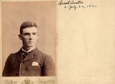 Click to view full size image
==============
Buel Parson Austin
THIS HAS BEEN RETURNED TO FAMILY
This Cabinet Card Photo States: "Buel Austin, Born 22 July 1870"
The Photographers name is "Wilson"
Buel Parson Austin
THIS HAS BEEN RETURNED TO FAMILY
This Cabinet Card Photo States: "Buel Austin, Born 22 July 1870"
The Photographers name is "Wilson"
