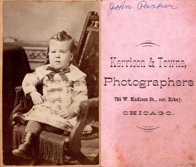 Click to view full size image
==============
John Parker
THIS HAS BEEN RETURNED TO FAMILY
This CdV Photograph States: "John Parker"
The Photographers name is "Kerrison & Towne", Chicago, Illinois.
John Parker
THIS HAS BEEN RETURNED TO FAMILY
This CdV Photograph States: "John Parker"
The Photographers name is "Kerrison & Towne", Chicago, Illinois.