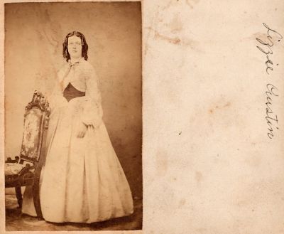 Click to view full size image
==============
Lizzie Austin
THIS HAS BEEN RETURNED TO FAMILY
This CdV Photograph States: "Lizzie Austin"
Lizzie Austin
THIS HAS BEEN RETURNED TO FAMILY
This CdV Photograph States: "Lizzie Austin"