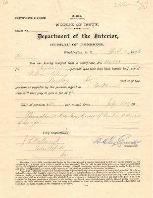 William Delaney

This was Donated by Mary Muhlfeld.

Civil War Pension Papers for William Delaney.

