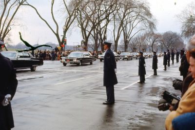 Dwight D. Eisenhower Funeral, 1969

THIS HAS BEEN DONATED TO DWIGHT D. EISENHOWER MUSEUM.

This was Donated by Lynn Sochurek Ammirato.

This has been Identified as scenes from Dwight D. Eisenhower's Funeral.

The Slide is Dated April 1969.

