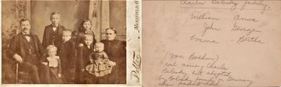 Click to view full size image
==============
Charles Bolesky & Family
THIS HAS BEEN RETURNED.
This Cabinet Card Photo States: "The Charles Bolesky Family"
The Photographers name is "Pollen" Mansfield, Ohio, USA
See Back For Description.
Charles Bolesky & Family
THIS HAS BEEN RETURNED.
This Cabinet Card Photo States: "The Charles Bolesky Family"
The Photographers name is "Pollen" Mansfield, Ohio, USA
See Back For Description.