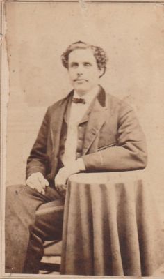 Click to view full size image
==============
Henry Brooks
This was Shared by Paul Skipper.
This CdV Photograph States: "Henry Brooks", Brother to Grandma Hall.
Henry Gilbert Brooks Date of Birth was 2 December 1841 in Pittsburg, Massachusetts. Henry Died on 8 July 1881 in Pittsburg, Massachusetts. Henry Gilbert Brooks was the son of Samuel and Harriet Brooks. His occupation was a Harness Maker.
Henry Brooks
This was Shared by Paul Skipper.
This CdV Photograph States: "Henry Brooks", Brother to Grandma Hall.
Henry Gilbert Brooks Date of Birth was 2 December 1841 in Pittsburg, Massachusetts. Henry Died on 8 July 1881 in Pittsburg, Massachusetts. Henry Gilbert Brooks was the son of Samuel and Harriet Brooks. His occupation was a Harness Maker.