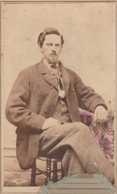 Click to view full size image
==============
Oliver Hutchinson
This was Shared by Paul Skipper.
This CdV Photograph States: "Helen Brooks Husband, Oliver Hutchinson:
Oliver Sayles Hutchinson Date of Birth is 29 November 1842. Oliver Died on 14 August 1918. Oliver Married Helen M. Brooks. Oliver Sayles Hutchinson was the son of Orin Hutchinson & Polly Aldrich.
Oliver Hutchinson
This was Shared by Paul Skipper.
This CdV Photograph States: "Helen Brooks Husband, Oliver Hutchinson:
Oliver Sayles Hutchinson Date of Birth is 29 November 1842. Oliver Died on 14 August 1918. Oliver Married Helen M. Brooks. Oliver Sayles Hutchinson was the son of Orin Hutchinson & Polly Aldrich.
