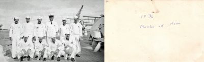 Click to view full size image
==============
Unidentified
This was Donated by Elaine Swan.
This Photo States: "1936, Master at Arms."
NOTE: The officers are unidentified.
Unidentified
This was Donated by Elaine Swan.
This Photo States: "1936, Master at Arms."
NOTE: The officers are unidentified.