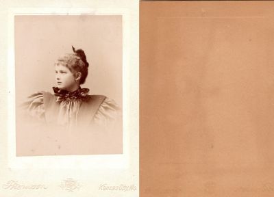 Click to view full size image
==============
Unidentified
Unidentified Cabinet Card Photo in the Kansas City, Missouri Family Album.
The Photographer was in Kansas City, Missouri.
There are Two of this Cabinet Card Photo.
Unidentified
Unidentified Cabinet Card Photo in the Kansas City, Missouri Family Album.
The Photographer was in Kansas City, Missouri.
There are Two of this Cabinet Card Photo.