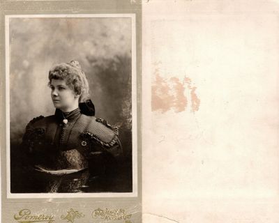Click to view full size image
==============
Unidentified
Unidentified Cabinet Card Photo in the Kansas City, Missouri Family Album.
The Photographers name is "Pomeroy", Kansas City, Missouri.
Unidentified
Unidentified Cabinet Card Photo in the Kansas City, Missouri Family Album.
The Photographers name is "Pomeroy", Kansas City, Missouri.
