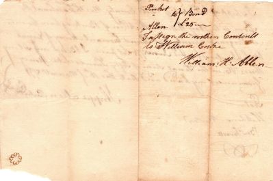 Click to view full size image
==============
William H. Allen & Sheppyallin "Sheppy" Allen Puckett
This was Donated by a Anonymous Donor.
This is a Loan document between William H. Allen & the Sheppyallin "Sheppy" Allen Puckett.
Date of Loan is 15 November 1774.
Sheppyallin "Sheppy" Allen Puckett is of Bute County, North Carolina & William H. Allen is of Buckingham County, Virginia.
This is the back of the document.
William H. Allen & Sheppyallin "Sheppy" Allen Puckett
This was Donated by a Anonymous Donor.
This is a Loan document between William H. Allen & the Sheppyallin "Sheppy" Allen Puckett.
Date of Loan is 15 November 1774.
Sheppyallin "Sheppy" Allen Puckett is of Bute County, North Carolina & William H. Allen is of Buckingham County, Virginia.
This is the back of the document.