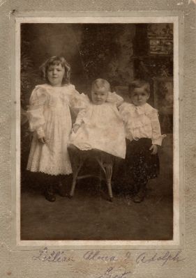 Lillian, Alma & Adolph Getz

THIS HAS BEEN RETURNED TO FAMILY

This photo mounted on board states: "Lillian, Alma & Adolph Getz"

