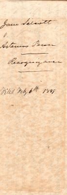 Click to view full size image
==============
Jane Silcott VS. Caleb Artemis Penn
This was Donated by a Anonymous Donor.
This is part of the court documents for the court case of Jane Silcott VS. Caleb Artemis Penn on the paternity of Jane Silcott's unborn baby
Date of Filed Document is 6 February 1849
Jane Silcott VS. Caleb Artemis Penn
This was Donated by a Anonymous Donor.
This is part of the court documents for the court case of Jane Silcott VS. Caleb Artemis Penn on the paternity of Jane Silcott's unborn baby
Date of Filed Document is 6 February 1849