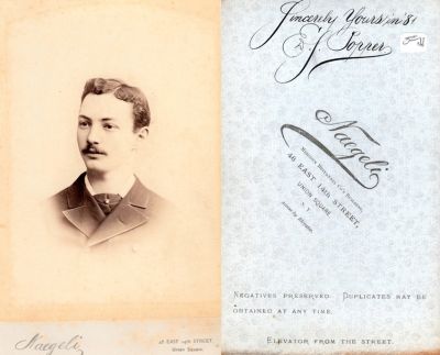 Click to view full size image
==============
Edwin Samuel Popper
This Cabinet Card Photo States: "Sincerely yours in 1881, Ed. S. Popper."
The Photographers name is "Naegeli", New Yor
Edwin Samuel Popper
This Cabinet Card Photo States: "Sincerely yours in 1881, Ed. S. Popper."
The Photographers name is "Naegeli", New Yor