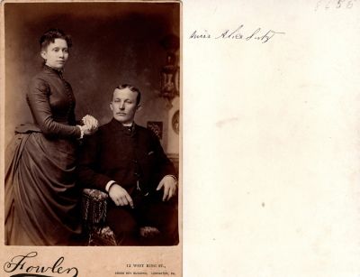 Click to view full size image
==============
Miss Alice Sulz
This was Donated by Brynn Appleby
This Cabinet Card Photo States: "Miss Alice Sulz"
The Photographers name is "Fowler", Lancaster, Pennsylvania.
Miss Alice Sulz
This was Donated by Brynn Appleby
This Cabinet Card Photo States: "Miss Alice Sulz"
The Photographers name is "Fowler", Lancaster, Pennsylvania.