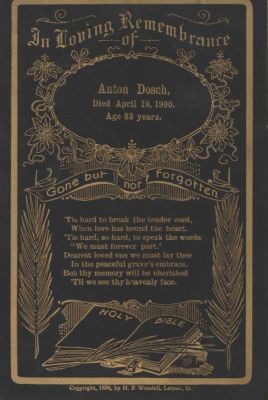 Click to view full size image
==============
Peter Anton Nielsen
Funeral Memorial Cabinet Card for Peter Anton Nielsen.
Peter Anton Nielsen
Funeral Memorial Cabinet Card for Peter Anton Nielsen.