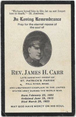Rev. James H. Carr

THIS HAS BEEN RETURNED TO FAMILY.

This is a Funeral Memorial for Rev. James H. Carr.
