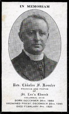 Rev. Charles F. Kessler

THIS HAS BEEN RETURNED TO FAMILY

Funeral Memorial for Rev. Charles F. Kessler
