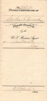 Amos Rogers Burdick 

THIS HAS BEEN RETURNED TO FAMILY

This was Donated by Cheryl Webber

Civil War Pension Papers for Amos Rogers Burdick.

