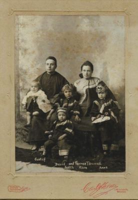 David & Therese Törnvall, Gustaf, Judith, Ellen & Anna

THIS HAS BEEN RETURNED TO FAMILY

This Cabinet Card Photo States: "David & Therese Törnvall, Gustaf, Judith, Ellen & Anna"

The Photographers name is "Carl Horner", Boston, Massachusetts.
