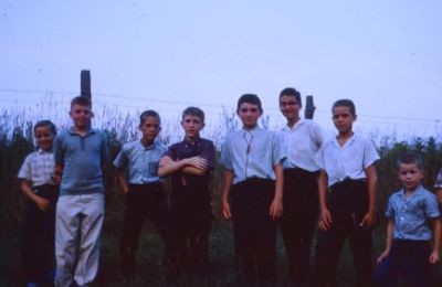Unidentified

This 35MM Slide States: "Campers" July 64.
Keywords: Caesarea Church