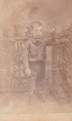 Click to view full size image
==============
Unidentified
THIS HAS BEEN DONATED TO THE JAMES A. GARFIELD NATIONAL HISTORICAL MUSEUM
This was Donated by Jessica Quiroz
Unidentified CdV Photograph
NOTE: This CdV Photograph has been compared to other known photos of the Garfield boys, and this child is clearly one of them, but it's currently uncertain which one. He most strongly resembles Abram and James R. Garfield. At this approximate age, the boys each looked very much alike.
Unidentified
THIS HAS BEEN DONATED TO THE JAMES A. GARFIELD NATIONAL HISTORICAL MUSEUM
This was Donated by Jessica Quiroz
Unidentified CdV Photograph
NOTE: This CdV Photograph has been compared to other known photos of the Garfield boys, and this child is clearly one of them, but it's currently uncertain which one. He most strongly resembles Abram and James R. Garfield. At this approximate age, the boys each looked very much alike.